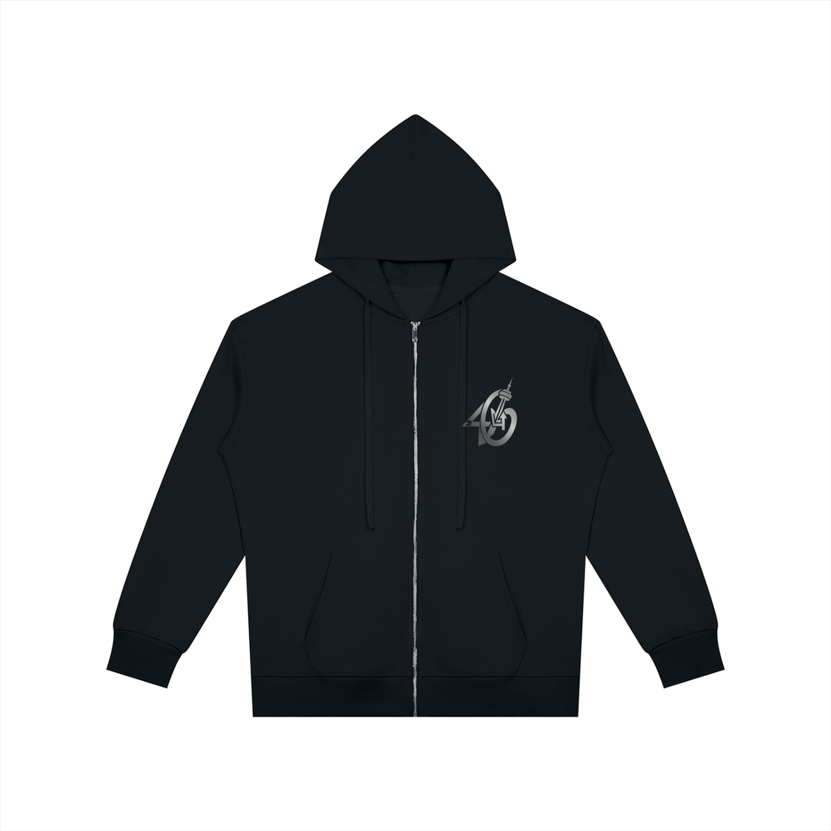 24Six Unisex Oversized Full Zip Hoodie