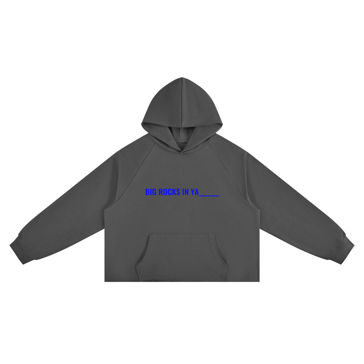 24Six Unisex Vintage Wash Raw Edge Boxy Hoodie