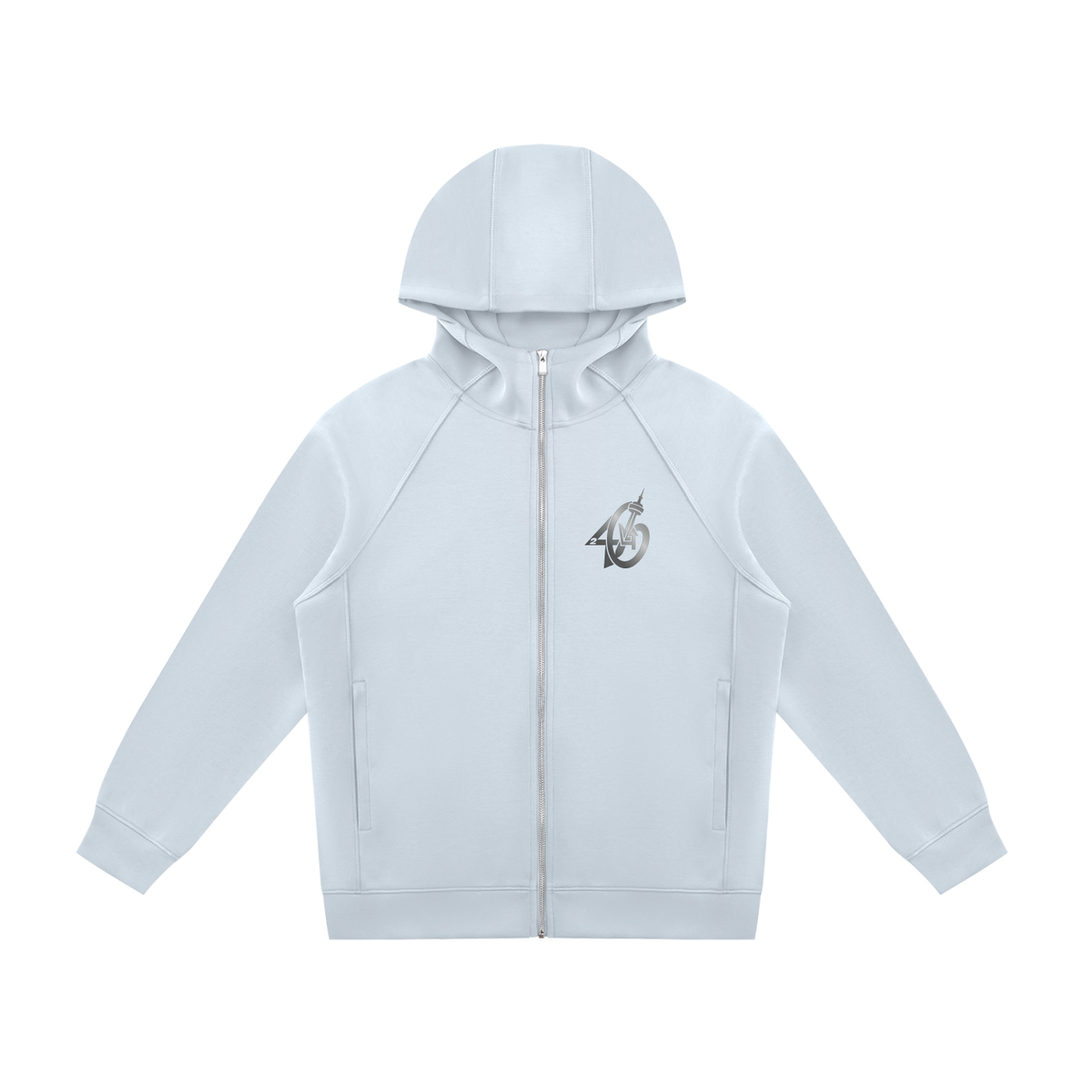 24SixClothing Unisex Raglan Full Zip Hoodie