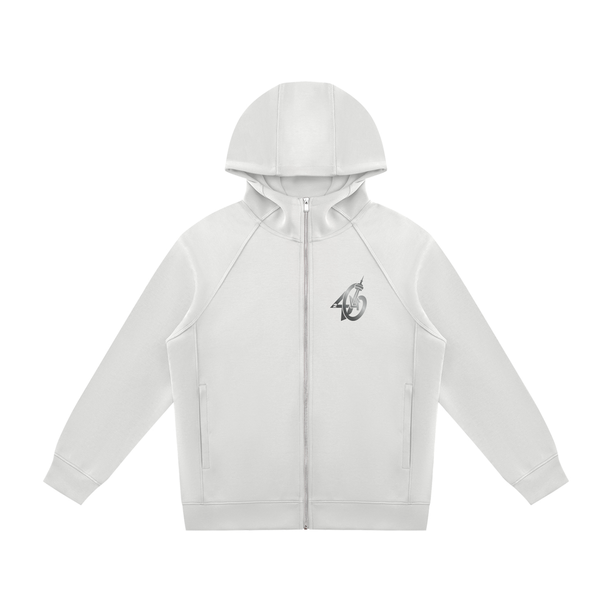 24SixClothing Unisex Raglan Full Zip Hoodie
