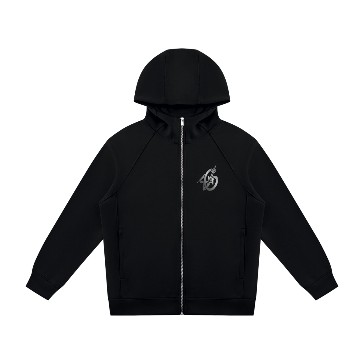 24SixClothing Unisex Raglan Full Zip Hoodie