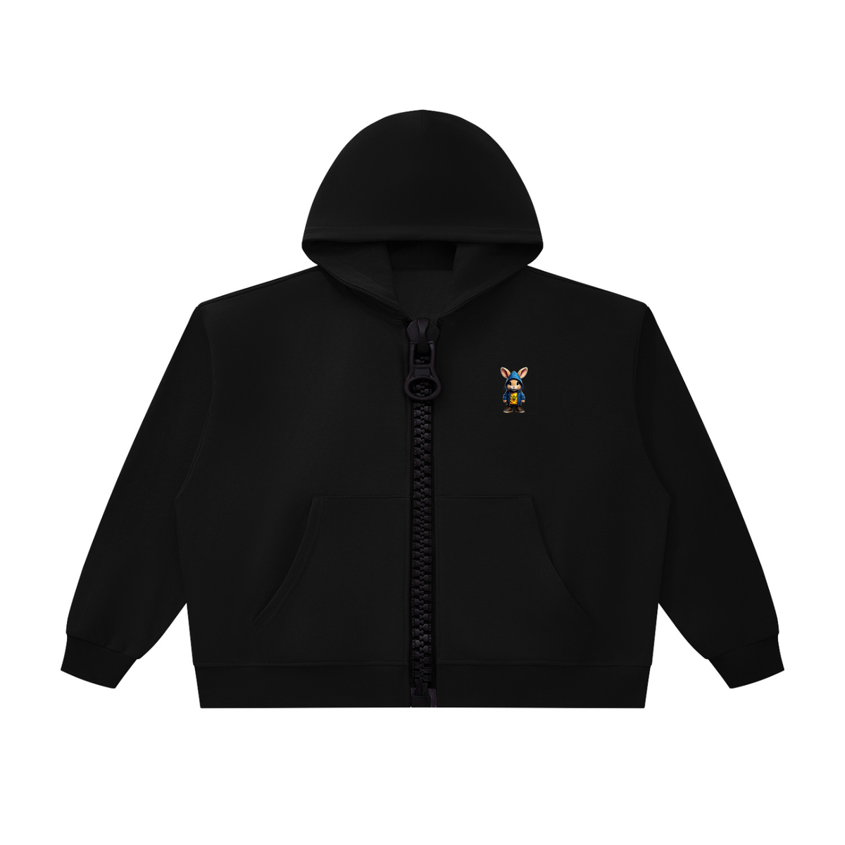 Hoodie,24six,bunny,bigzipper