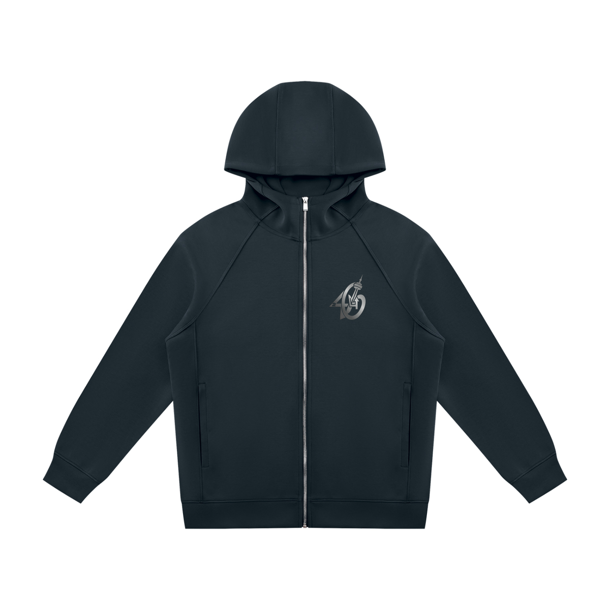 24SixClothing Unisex Raglan Full Zip Hoodie