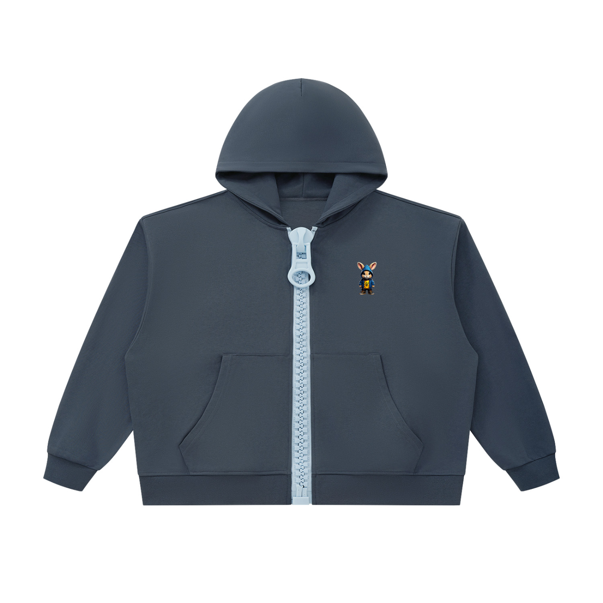 Hoodie,24six,bunny,bigzipper