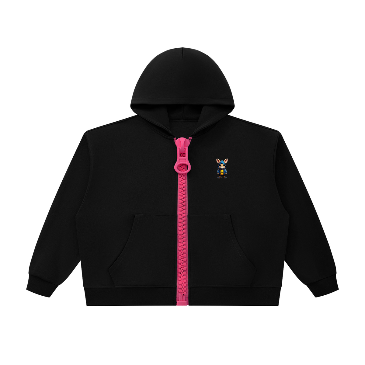Hoodie,24six,bunny,bigzipper