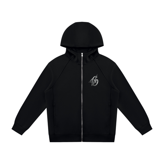 24SixClothing Unisex Raglan Full Zip Hoodie
