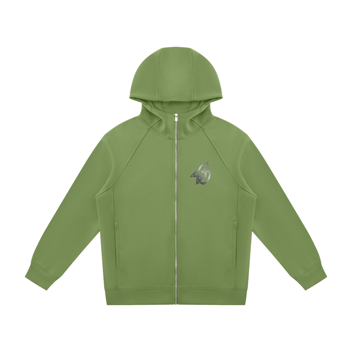 24SixClothing Unisex Raglan Full Zip Hoodie